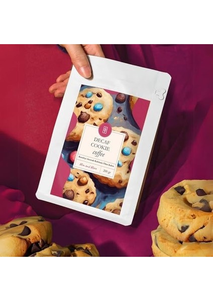 Mim And More Decaf Cookie Coffee Kafeinsiz Kurabiye Aromalı Çekirdek Kahve 200 gr fiyatları
