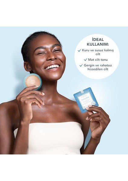 H2OVERDOSE Advanced Collection 2.0 Ufo Aktif Maske - Nemlendirici - Güzellik ve Kişisel Bakım - Hyaluronik Asit ve E Vitamini - Tüm Cilt Tipleri - Kuru ve Pullanan Cilt - 1 Pakette 6 Adet modelleri