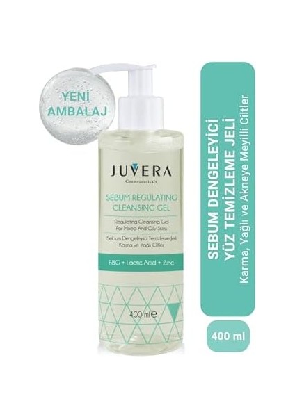 Juvera Sebum Regulating Cleansing Jel 400 ml