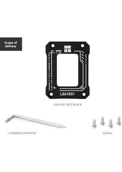 Thermalright LGA1851 Bcf Siyah Cpu Tutucu, Cpu Bükme Önleyici Sabit Braket, Kurulumu Kolay, Tam Fit Sabit Dikişsiz Kurulum, Tüm Alüminyum Alaşımlı Anot Kumlama Süreci, Intel 15. Cpu Tutucu modelleri