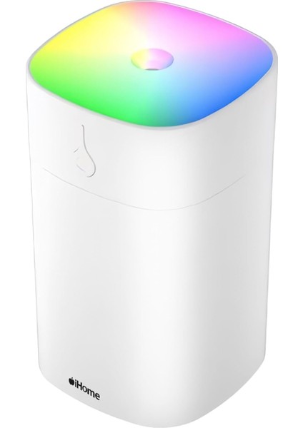 Rgb Renkli Aromaterapi Difüzör ve Ultrasonik Hava Nemlendirici Buhar Makinesi (Beyaz)