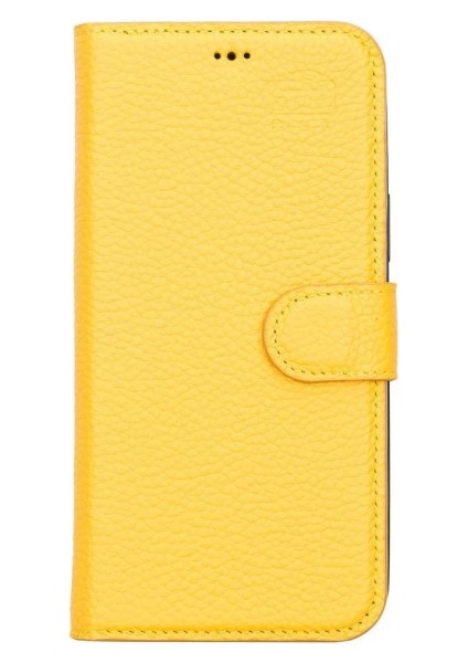 Apple iPhone 13 Pro Max Uyumlu Deri Cüzdanlı Kılıf FL12 Sarı fırsatları