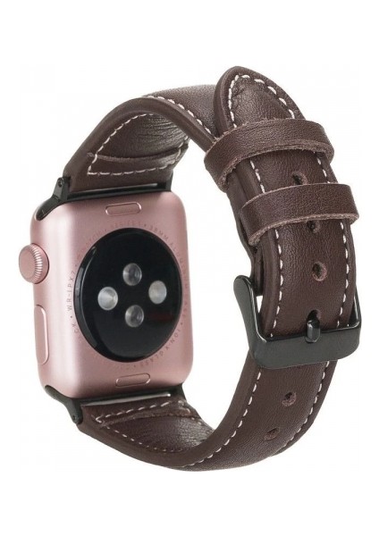 Apple Watch Uyumlu Deri Kordon 42-44-45MM Nm1-As3 Kahve fiyatları