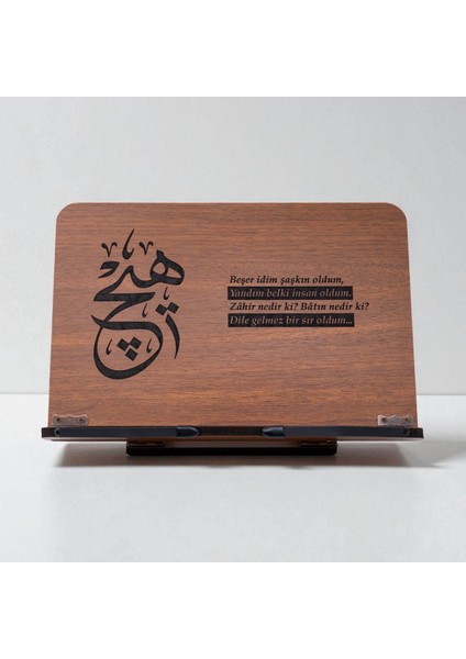 Kitap Okuma Standı Masaüstü Ahşap Rahle