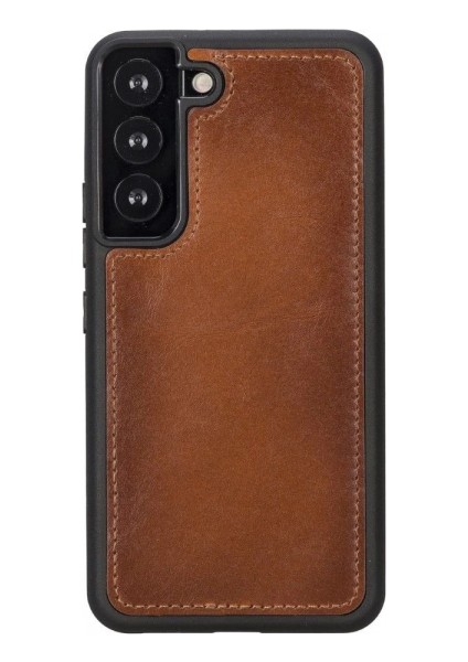 Samsung Galaxy S22 Uyumlu Deri Cüzdanlı Kılıf Mwwn RST2EF Taba fiyatları