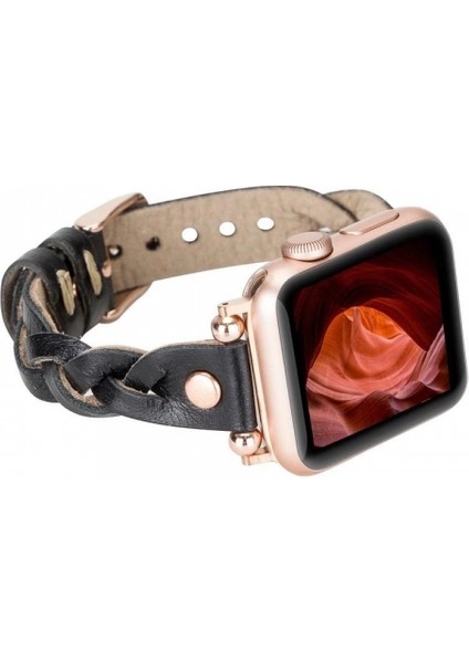 Apple Watch Uyumlu Deri Kordon Wanda 38-40-41MM Rt Rst1