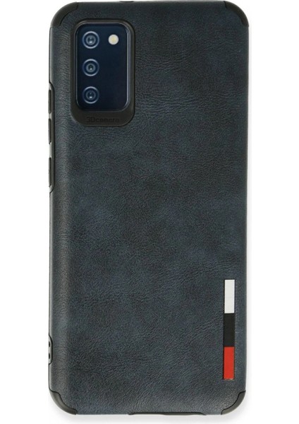 Samsung Galaxy A03S Kılıf Loop Deri Silikon - Lacivert (K95)