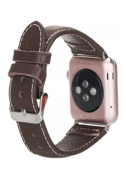 Apple Watch Uyumlu Deri Kordon 42-44-45MM Nm4-As4 Kahve fiyatları