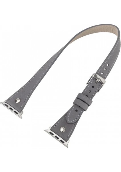 Apple Watch Uyumlu Deri Kordon 42-44-45MM Slim Dt Strst9 modelleri