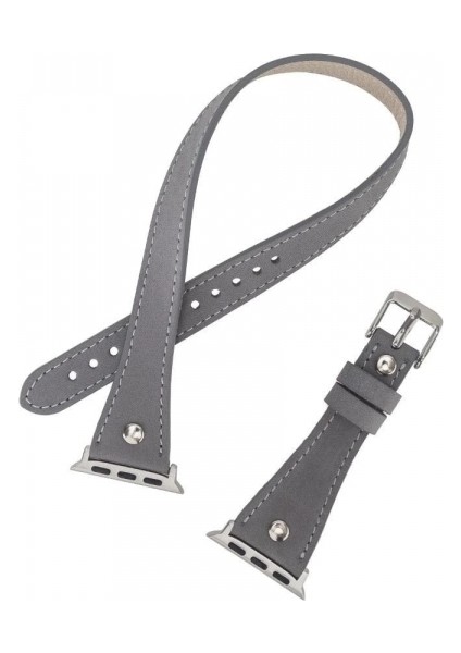 Apple Watch Uyumlu Deri Kordon 42-44-45MM Slim Dt Strst9 fırsatları