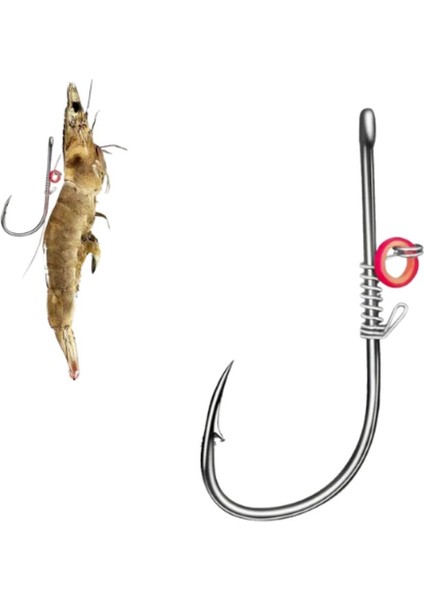 Yaylı Kanca Canlı Karides Iğnesi 3 Adet