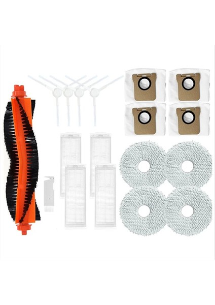 Xiaomi M30 Pro Ana Yan Fırça Filtresi Paspas Bezi Pedleri Toz Torbası (Yurt Dışından)