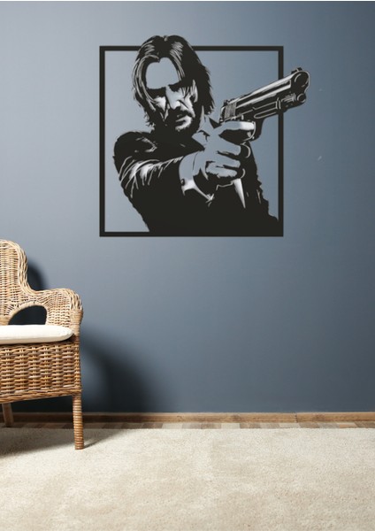 John Wick Figürlü Dekoratif Metal Tablo fiyatları