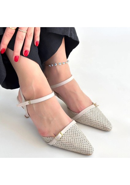 Mtxdpn Lanna Bej Cilt Topuklu Ayakkabı (Numara: 38) fırsatları