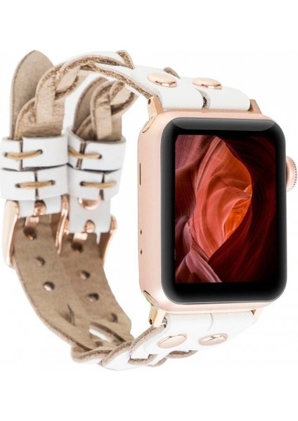 Apple Watch Uyumlu Deri Kordon York Double Tour F3 indirimleri
