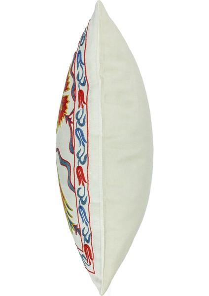 Aras Lale Desenli Ipek Kırlent 50X50 cm