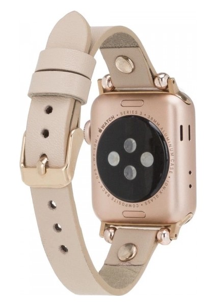 Apple Watch Uyumlu Deri Kordon 42-44-45MM Rt Erc3 Bej fiyatları