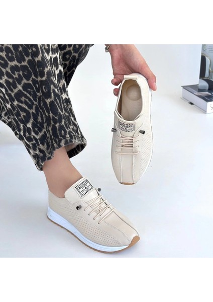 Mtxdpn Fiert Bej Cilt Bağcıklı Spor Ayakkabı (Numara: 37) fırsatları