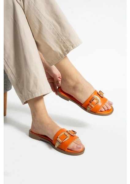 Mtxdpn Sene Turuncu Cilt Terlik (Numara: 38) fiyatları