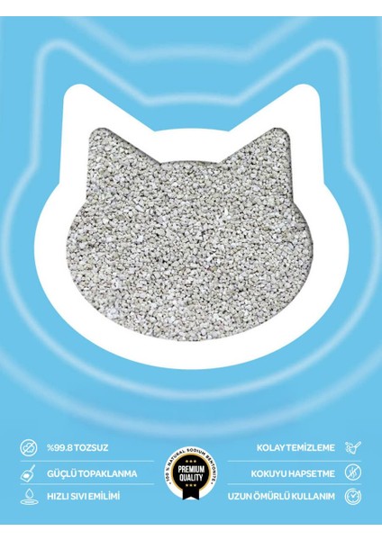 Marsilya Sabunlu Ince Taneli Topaklanan Bentonit Kedi Kumu 10 Lt modelleri