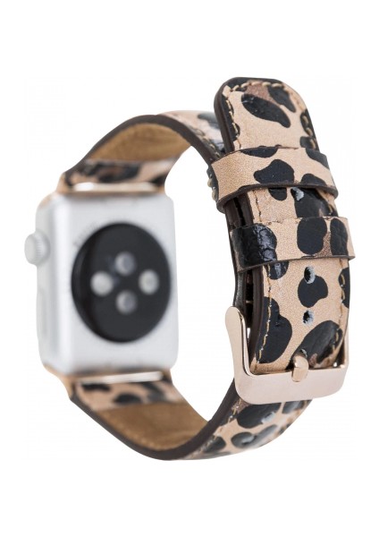 Apple Watch Uyumlu Deri Kordon 42-44-45MM Leopar Ne fiyatları
