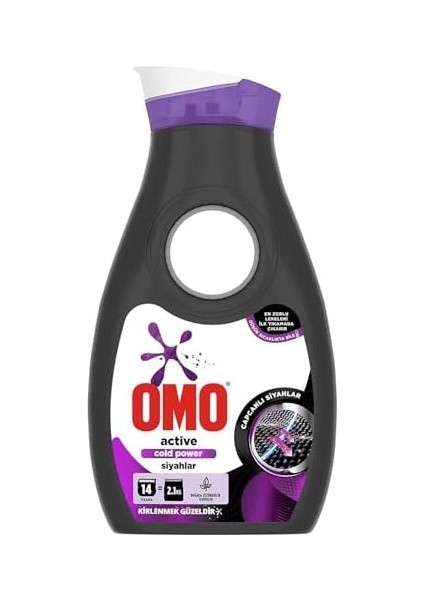 Omo Active Cold Power Siyahlar Için Sıvı Çamaşır Deterjanı 910 ml fiyatları
