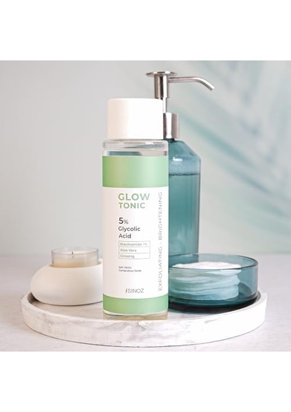 Sinoz Gözenek Sıkılaştırıcı Arındırıcı Canlandırıcı Peeling Etkili Glow Tonik Glycolic Acid %5 200 ml
