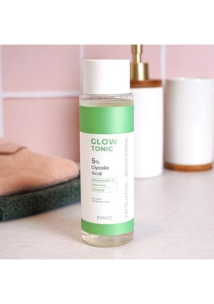 Sinoz Gözenek Sıkılaştırıcı Arındırıcı Canlandırıcı Peeling Etkili Glow Tonik Glycolic Acid %5 200 ml modelleri