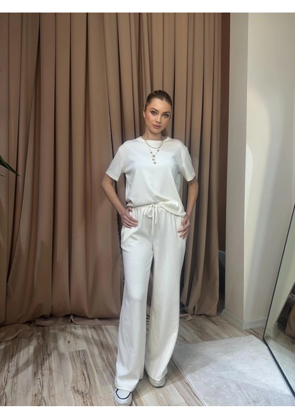 Mtxdpn Modal Alt Üst Takım Beyaz (Beden: M)