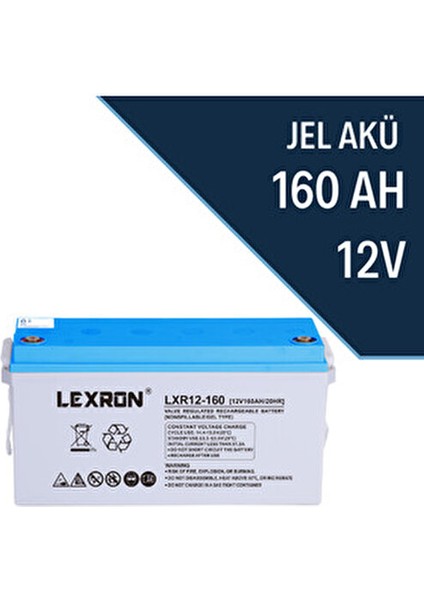 160 Ah Jel Akü 12 V Voltaj ile Dayanıklı ve Güvenilir Enerji Kaynağı fiyatları