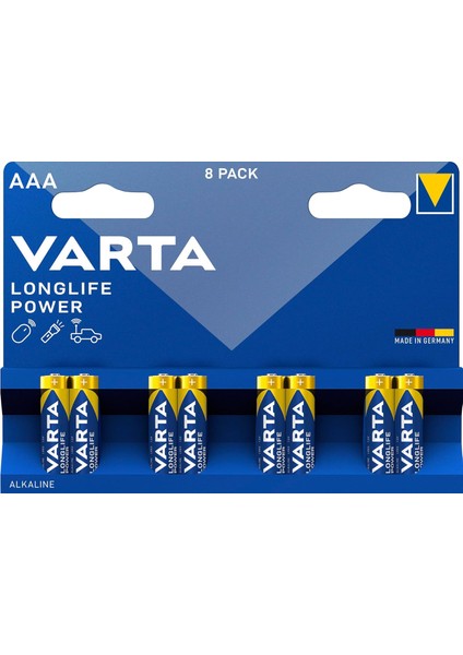 Varta Longlife Power Aaa Alkalin 8&apos;li Paket