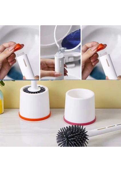 Deterjan Hazneli Silikon Tuvalet Fırçası fırsatları