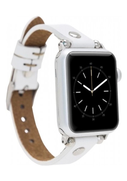 Apple Watch Uyumlu Deri Kordon 38-40-41MM St F3 Beyaz indirimleri