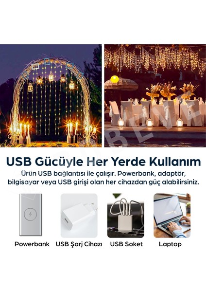 3x3 Metre Peri LED Kumandalı Perde Asma Kancalı Peri LED Yılbaşı LED Gün Işığı LED Işık 8 Modlu Parti Işığı Dekoratif Işık LED Saçak LED Işık Perde LED Yılbaşı Dekorasyon
