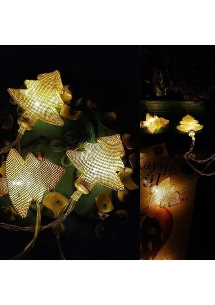 Metal Örgülü Çam Ağacı Şeklinde Günışığı Şerit LED Işık Zinciri modelleri