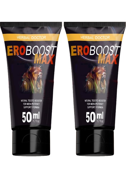 Eroboostmax: 2 Adet Erkeklerin Sertliklerine Performanslarına Özel 50 ml Krem
