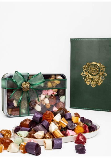 Karışık Akide Şekeri Nostaljik Retro Teneke Hediyelik Kutulu 500 gr