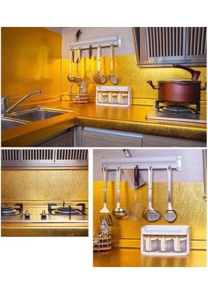 Yapışkanlı Gold Mutfak Tezgah Folyosu fırsatları