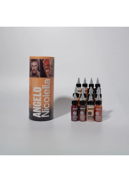 Angelo Dövme Boyası Nicolella Set Radiant 12'li 1OZ/30 ml