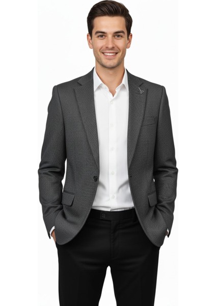 Erkek Tek Spor Ceket Çift Yırtmaçlı BGL-ST04982