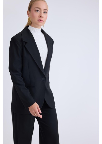 Önden Tek Düğme Kapamalı Blazer Ceket fiyatları