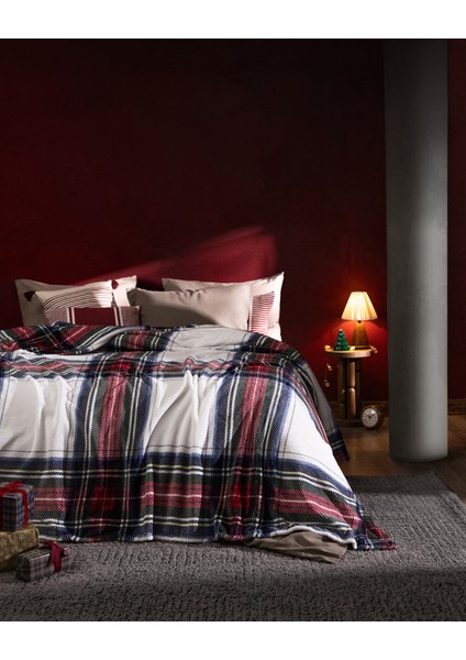 Clorel Tek Kişilik Welsoft Baskılı Battaniye - Lacivert