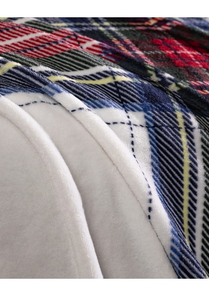 Clorel Tek Kişilik Welsoft Baskılı Battaniye - Lacivert