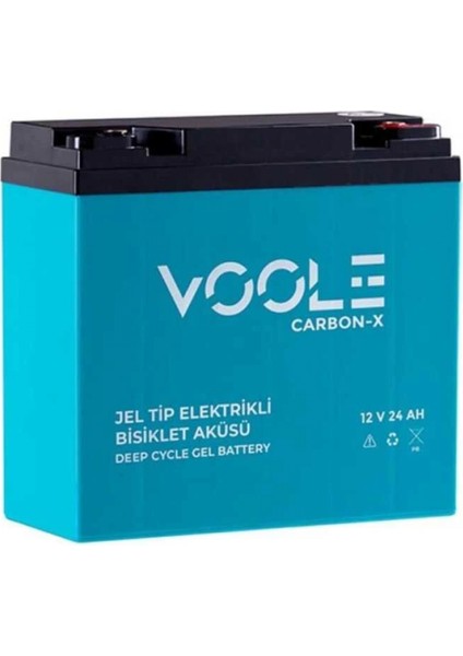 24 Amper 12 Volt Kuru Tip Akü