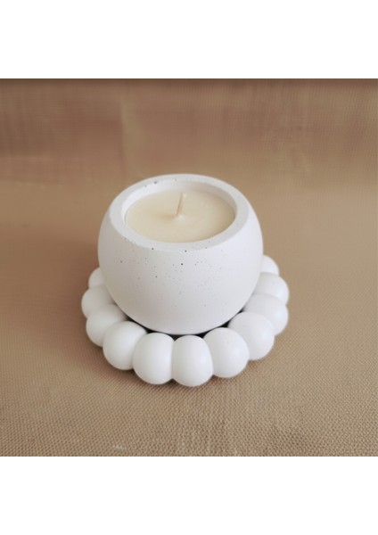 El Yapımı Beton Küre Mumluk ve Baloncuk Tepsisi Seti, Modern Ev Dekorasyonu fiyatları