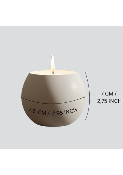 El Yapımı Beton Küre Mumluk ve Baloncuk Tepsisi Seti, Modern Ev Dekorasyonu fırsatları