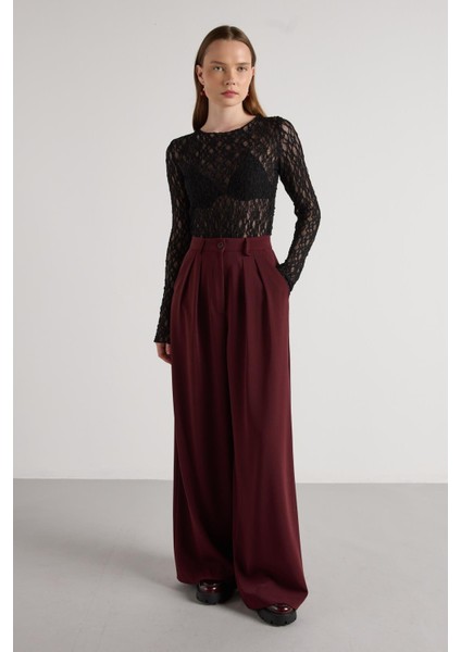 Palazzo Pantolon Bordo