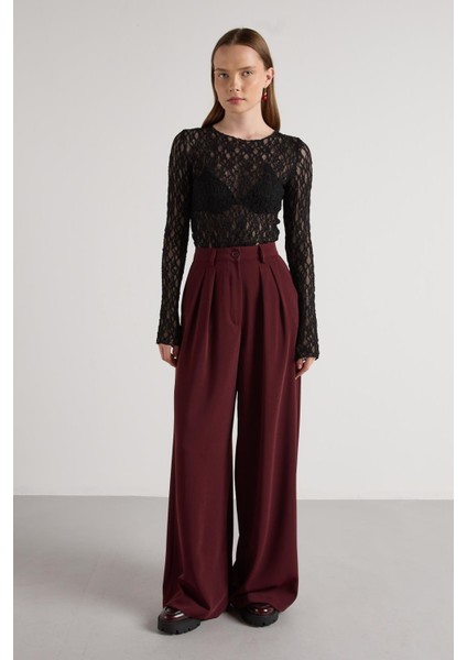 Palazzo Pantolon Bordo modelleri