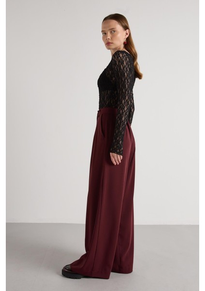 Palazzo Pantolon Bordo fırsatları