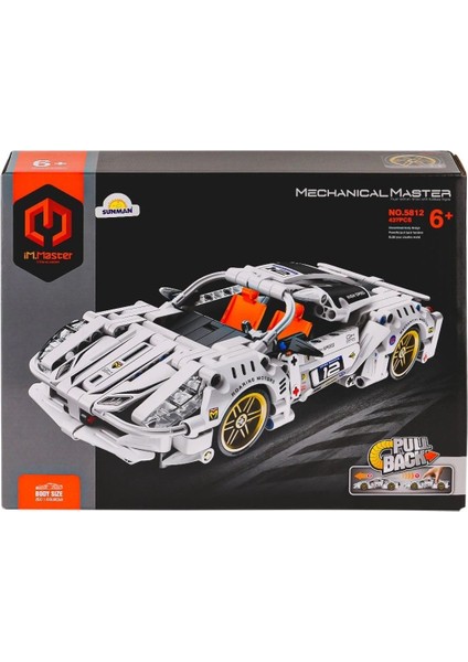 5812 Imm Süper Araba Beyaz Blok Seti 437 Parça